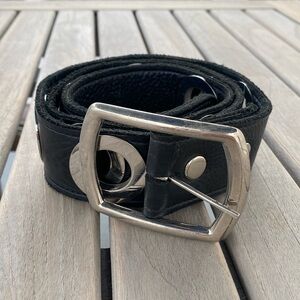 Hammitt black leather belt